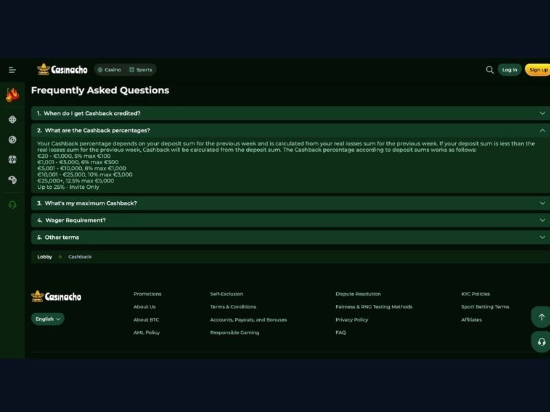 Casinacho Casino (Nacho Casino) registration: account and immediate access to the Spinola Liga 2026 and all tournaments for Canadian players